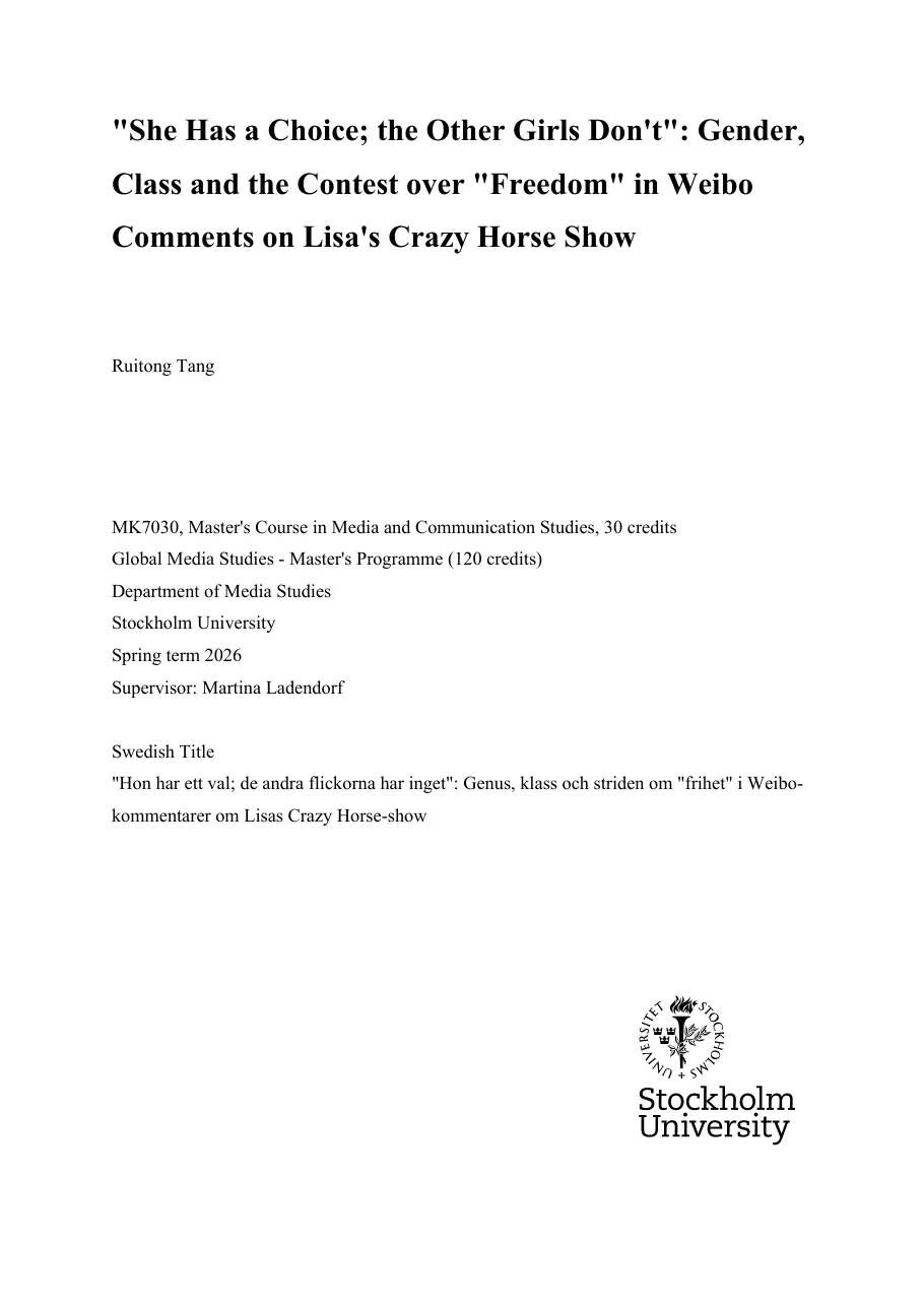 Thesis title page